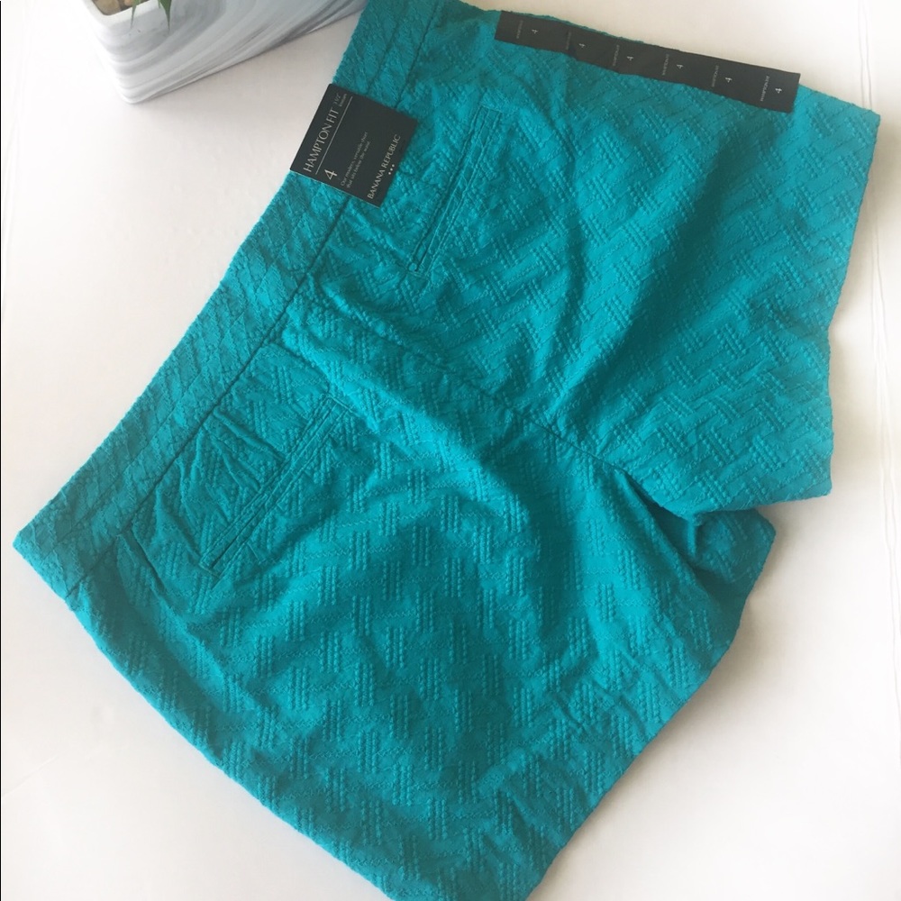 Banana Republic Hampton Fit 3.5” Teal Shorts Size4